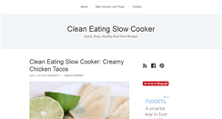 Desktop Screenshot of cleaneatingslowcooker.com