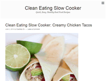 Tablet Screenshot of cleaneatingslowcooker.com
